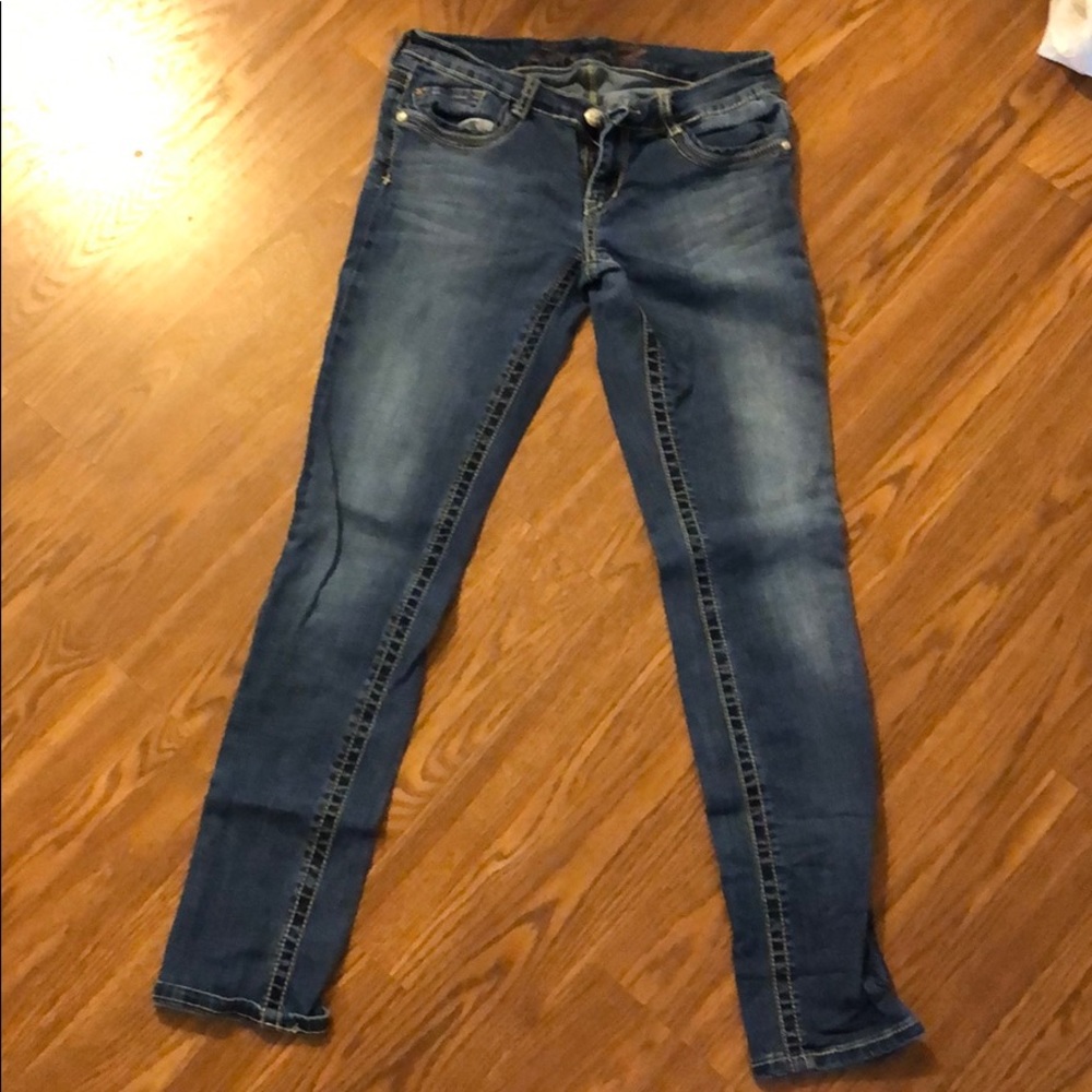 Seven skinny jeans with embellished pockets